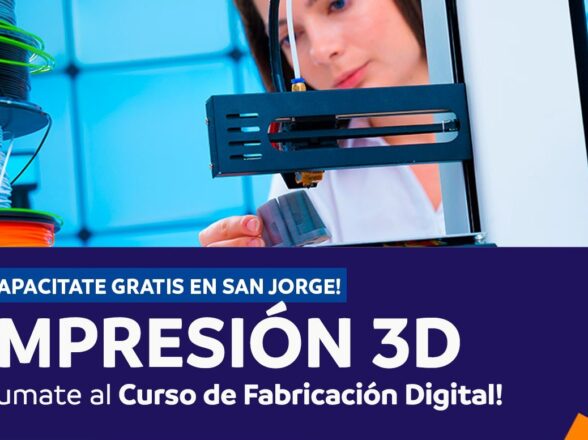 Inscripciones abiertas para el curso gratuito de Impresión 3D en Los Molinos